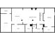 Basement floor plan showing storage, recreation and dining rooms, a bath, a laundry area, and a bedroom at 5750 W 650 N, Thorntown, IN 46071