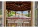 Relax in this covered hot tub, offering a great view of the cornfields beyond at 5750 W 650 N, Thorntown, IN 46071
