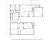 Complete floor plan of the home highlighting the layout of both floors at 7135 Lantern Rd, Indianapolis, IN 46256