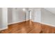 Bright attic with hardwood floors and ample natural light from the window at 715 Terrace Ave, Indianapolis, IN 46203