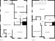 Detailed floor plan showcasing the layout of a two-story home at 715 Terrace Ave, Indianapolis, IN 46203