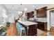 Spacious kitchen with eat-in island and stainless steel appliances at 715 Terrace Ave, Indianapolis, IN 46203