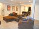 Spacious living room with comfortable seating and recessed lighting at 7897 Hickory Ridge Ln, Mooresville, IN 46158