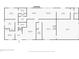 Detailed floor plan with room dimensions, including bedrooms, kitchen, and living spaces at 8245 Woodlawn Dr, Martinsville, IN 46151