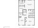 A black and white floor plan of the third floor of the house at 877 Rosalind Pl, Carmel, IN 46032