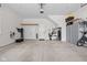 Spacious garage with ample storage, overhead door, and utility connections at 904 Veterans Way, Carmel, IN 46032