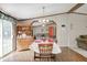 Inviting dining room with a spacious table and hutch, connected to the living space, and natural light at 9660 B Old Haggard Rd, Morgantown, IN 46160