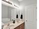 Bright bathroom featuring a double vanity and neutral decor at 9713 Springcress Dr, Noblesville, IN 46060