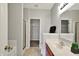 Clean bathroom with tub, shower, toilet, and vanity with mirror at 9713 Springcress Dr, Noblesville, IN 46060