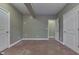 Spacious unfinished basement featuring neutral walls, modern lighting, and concrete flooring at 1014 Massey Ct, Greenwood, IN 46143