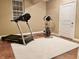 Home gym with a treadmill and stationary bike, perfect for staying active at 1014 Massey Ct, Greenwood, IN 46143