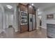 Modern kitchen featuring stainless steel appliances and stylish custom cabinets for ample storage at 1014 Massey Ct, Greenwood, IN 46143