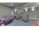 Inviting living room with neutral tones, comfortable seating, and open layout at 1014 Massey Ct, Greenwood, IN 46143