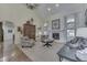 Comfortable living room boasting a fireplace, neutral color palette, and ample seating at 1014 Massey Ct, Greenwood, IN 46143