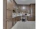 Office with custom wood cabinetry, built-in shelving, and a comfortable workspace at 1014 Massey Ct, Greenwood, IN 46143