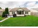 Spacious backyard with well-maintained lawn and patio at 11108 Oakridge Dr, Fishers, IN 46038