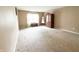 Bedroom featuring neutral paint, carpet, natural light from a window, and wood furniture at 11821 Bills Ave, Fishers, IN 46037