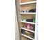 Linen closet with multiple shelves for storage at 125 Howard St, Greenfield, IN 46140