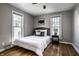 Cozy bedroom with a Queen bed, hardwood floors, neutral walls and bright, natural light at 139 N East St, Pendleton, IN 46064