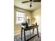 Well-lit office space with a desk and stylish accents, creating an inviting workspace at 139 N East St, Pendleton, IN 46064