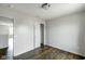 The neutral bedroom has a closet for storage at 14584 Hinton Dr, Fishers, IN 46037