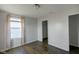 Neutral bedroom with wood floors and a closet at 14584 Hinton Dr, Fishers, IN 46037