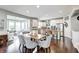 Modern kitchen featuring stainless steel appliances and an island with bar seating at 14584 Hinton Dr, Fishers, IN 46037