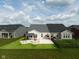 Expansive backyard with a well-maintained lawn, pergola, and patio, perfect for outdoor enjoyment at 17023 Adler Ln, Noblesville, IN 46060