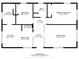 Detailed floor plan showcasing the layout, dimensions, and estimated areas of the residence at 1715 Haynes Ave, Indianapolis, IN 46240