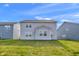 View of the home's backyard showcasing a well-maintained lawn at 17344 Hanningfield Way, Westfield, IN 46074