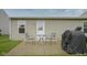 Outdoor patio with seating perfect for backyard gatherings, featuring a grill at 1739 Elderberry Dr, Indianapolis, IN 46234