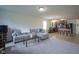 Inviting living room seamlessly connects to the kitchen, ideal for modern living and entertaining at 1739 Elderberry Dr, Indianapolis, IN 46234