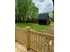 Spacious backyard featuring a new deck and storage shed at 1945 Plantation Ln, Martinsville, IN 46151