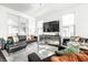 Bright, airy living room with modern furnishings, a large window, and a contemporary aesthetic at 2251 N New Jersey St, Indianapolis, IN 46205