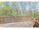 Exterior deck featuring an outdoor gazebo overlooking surrounding trees at 2985 Little Hurricane Rd, Martinsville, IN 46151