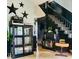 Cozy entryway showcasing decorative accents and a staircase leading to the second floor at 301 N Main St, Franklin, IN 46131