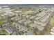 Scenic aerial view of a neighborhood with lakes and trees at , Indianapolis, IN 46203