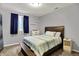 Bedroom featuring neutral walls, carpet, and a queen bed with bedside tables and chest of drawers at 3101 Woodhaven Way, Bargersville, IN 46106