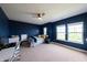 Well-lit bedroom with a ceiling fan, and study desk area at 3561 Shady Lk Dr, Westfield, IN 46074