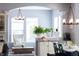 Cozy sitting room with great light, adjacent to the kitchen and dining room at 3561 Shady Lk Dr, Westfield, IN 46074
