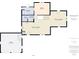 First floor plan showing garage, kitchen, laundry, bathroom, and bedroom at 4079 S 50 W, Anderson, IN 46013