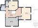 Floor plan showcasing the layout of the second floor with three bedrooms, one bathroom, and a landing at 4079 S 50 W, Anderson, IN 46013