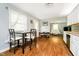 Modern kitchen view with a view to the dining area and living room at 4091 W Briarwood Lake S Dr, Monrovia, IN 46157