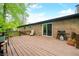 Spacious deck is perfect for grilling and relaxing at 4291 E Lakeview Dr, Martinsville, IN 46151