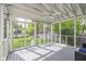 Screened porch area offers outdoor living with a view of the yard at 5526 Indianola Ave, Indianapolis, IN 46220