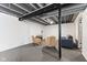 Finished basement area featuring a seating area with a TV and neutral decor at 5851 Grand Ave, Plainfield, IN 46168