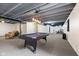 Finished basement featuring a pool table, drop ceiling, and painted ceiling at 5851 Grand Ave, Plainfield, IN 46168