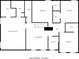 Second level floor plan showcasing layout of bedrooms, bathrooms, and WICs at 5851 Grand Ave, Plainfield, IN 46168