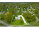 Aerial view of the home with .49 acres of property, Indianapolis, IN at 6250 Seminole Dr, Indianapolis, IN 46259