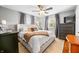 Inviting bedroom featuring a large bed, elegant curtains, and stylish furnishings for ultimate comfort at 6250 Seminole Dr, Indianapolis, IN 46259